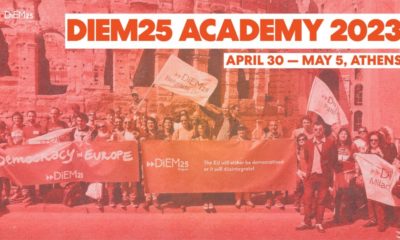 Μέλη του DiEM25 από όλη την Ευρώπη θα συναντηθούν στην Αθήνα τον Μάιο